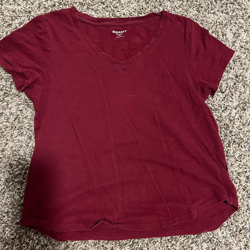 Dark red V-Neck